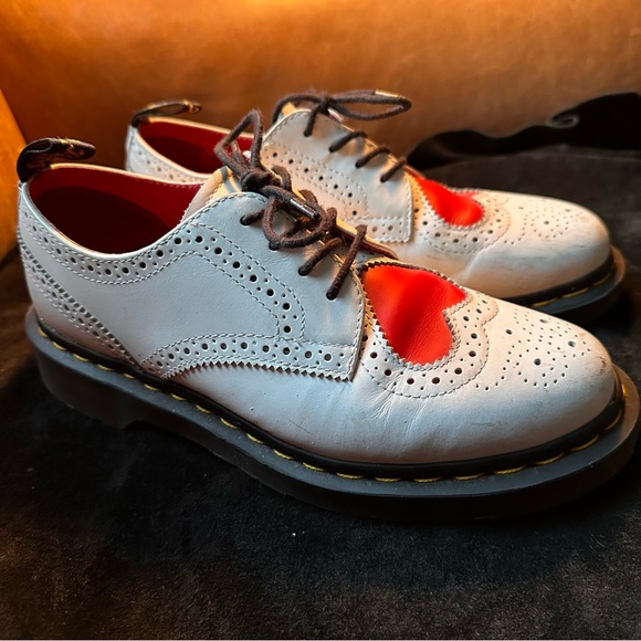 Dr. Martens Shoes - Rare Dr. Martens Doc Marten Joyce red heart brogue Oxford lace up EUR 38 US 7